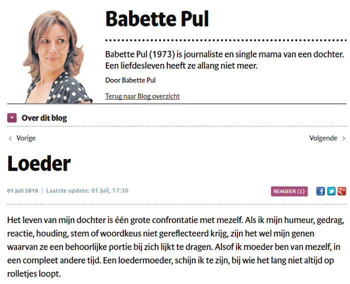 Babette Pul - Loedermoeder